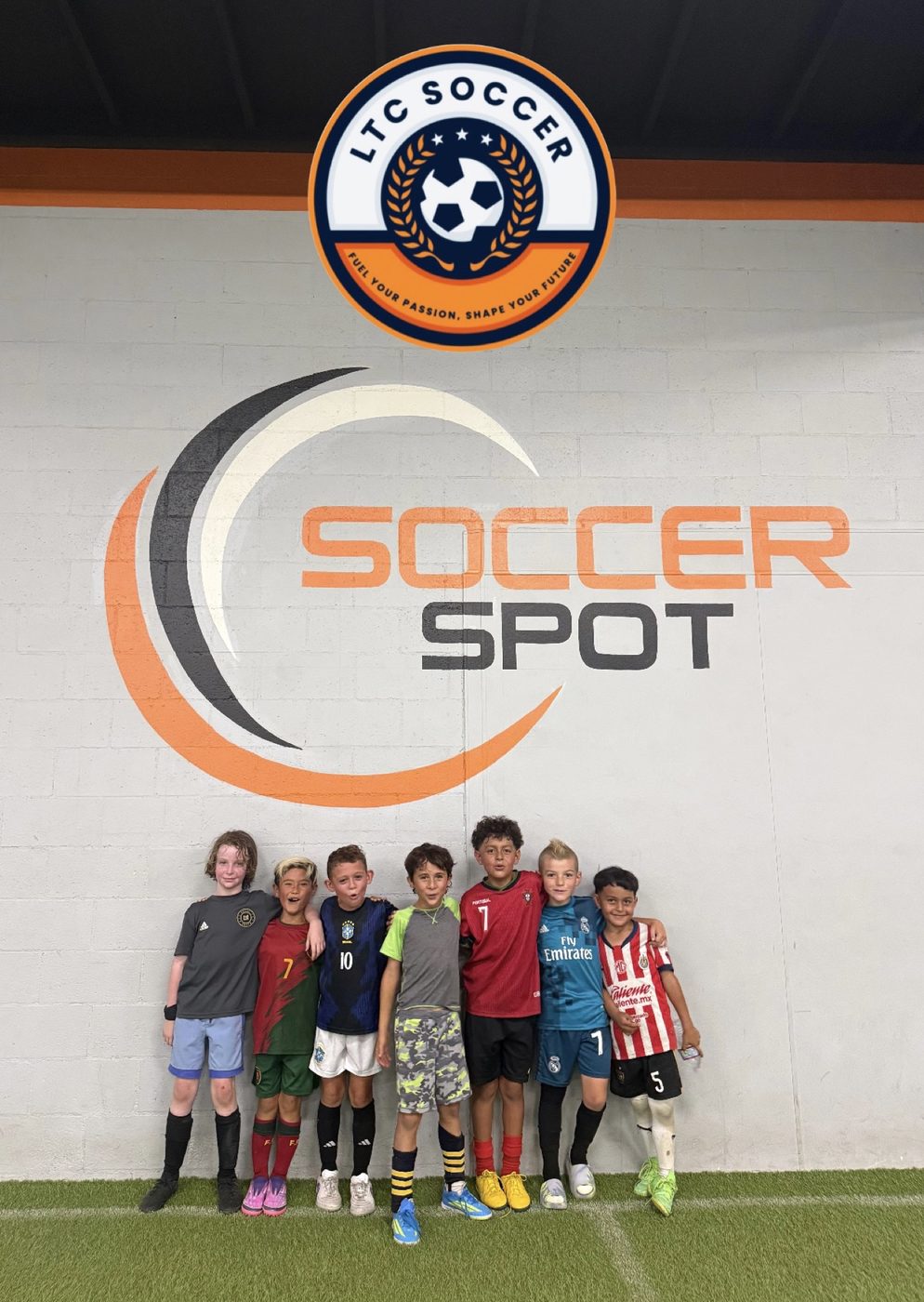 A group of LTC Soccer players together